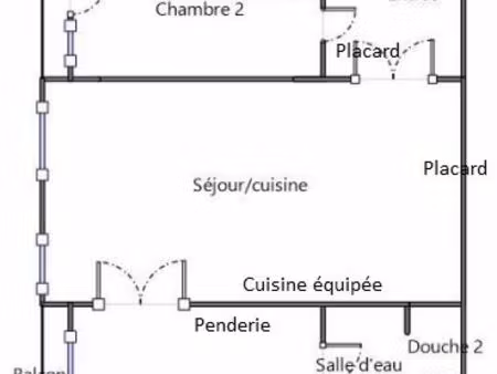 appartement meublé 57 m² – location de courte durée
