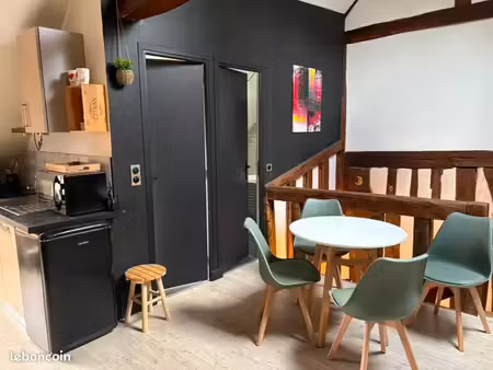 t2 meublé de caractère avec grande terrasse