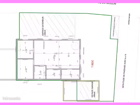 location appartement 90m² + espace 17 m² + jardin clôturé 60m²