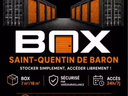 location de box / conteneur / container de stockage à saint quentin de baron