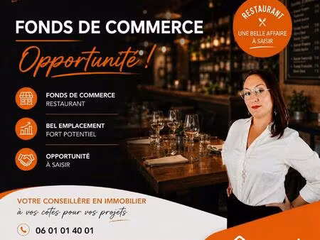 à céder - fonds de commerce de restauration - secteur - (63)
