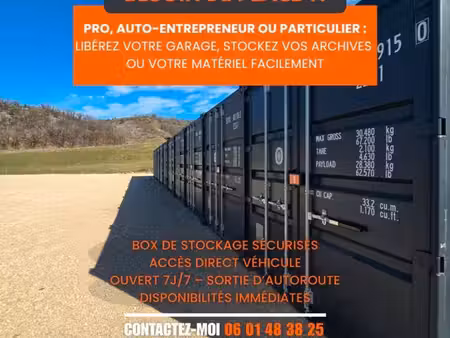 box de stockage - garde meuble