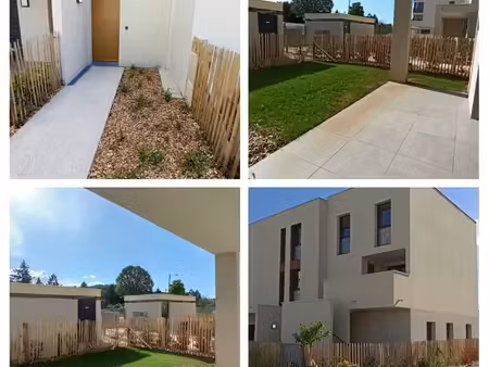 t3 67 m² – rez-de-jardin avec terrasse couverte 10 m² et jardin 37 m² – parking sécurisé