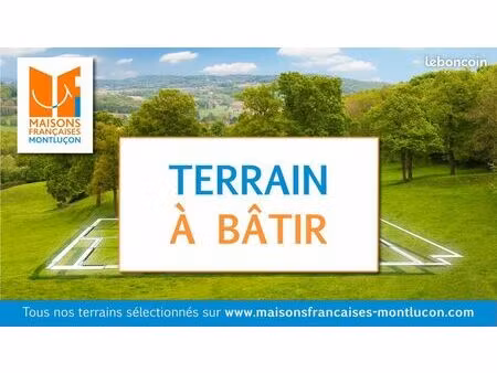 terrain à bâtir de 633 m² à desertines (03)