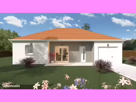 projet de construction d'une maison 74 m² avec terrain à la ferte-hauterive (03)