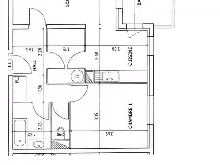appartement gap f2 55m2 cave plus garage