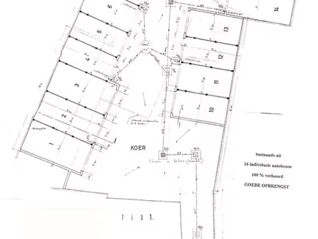 lot van 16 garageboxen in centrum mechelen