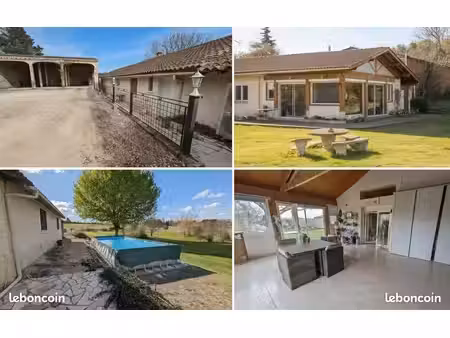 maison de campagne (200 m²) – plain-pied – à 10 min de castelnaudary