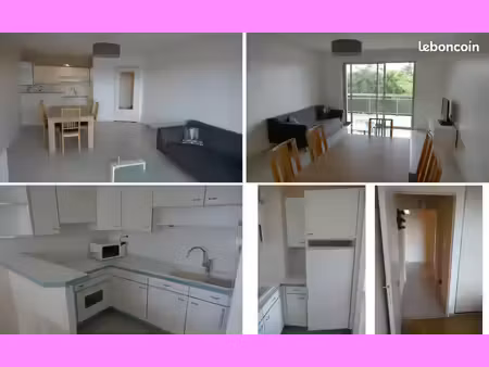 appartement t2 49m² meublé - parking - cave