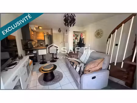 appartement duplex 2 pièces avec terrasse  balcon  piscine et parking