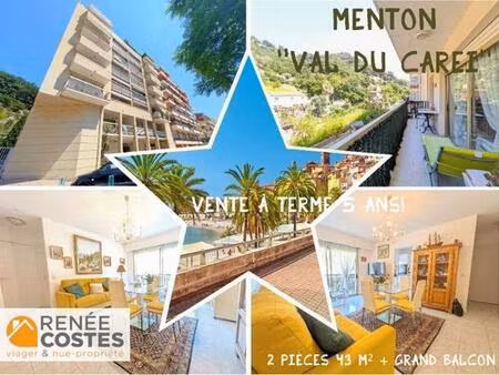 vente à terme occupée sur 60 mois - menton (06500)
