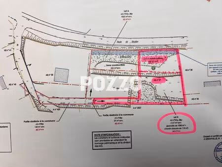 terrain à bâtir de1147 m² - jullouville - plage 900 m