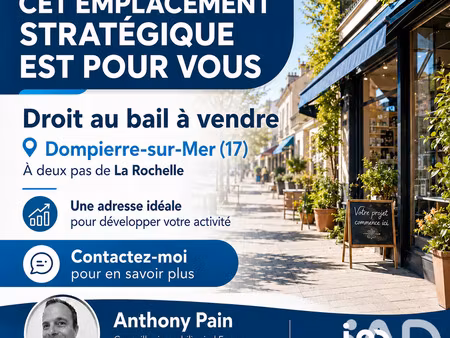 vente commerce 96 m² dompierre-sur-mer (17139)