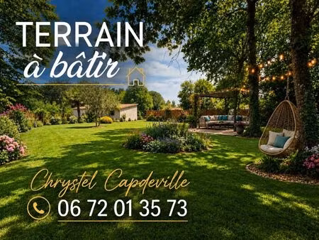 vente terrain 1100 m² arsac (33460)