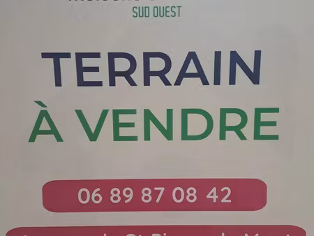 terrain à bâtir de 1500 m² à montgaillard (40)
