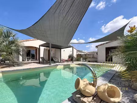 jolie villa de plain-pied avec 4 chambres- piscine-garage