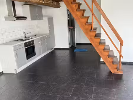 appartement 1 ch en mezzanine  avec poutres apparentes