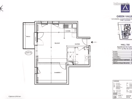 appartement 2 pièces 47 m²