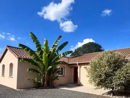 maison plain-pied - 3 chambres - bureau indépendant - 1284m2 de terrain
