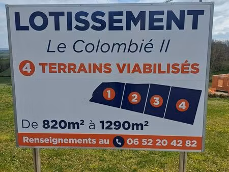 terrains viabilisés moyrazes