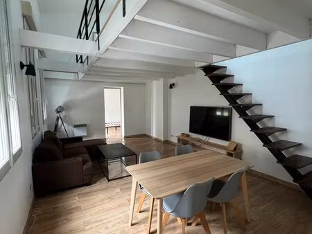 duplex meublé lumineux de 80 m² – 2 chambres – nansouty  bordeaux