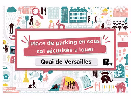 nantes quai de versailles - place de parking en sous sol a louer - securisee - 75 € hc