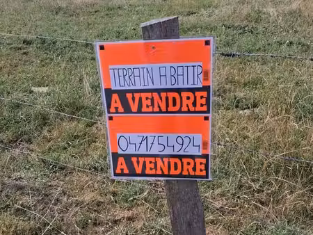 terrain à vendre 3957m²  vue campagne sainte-ode