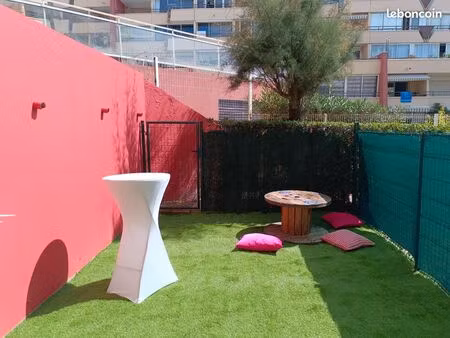 loue appartement corniche accès direct plage