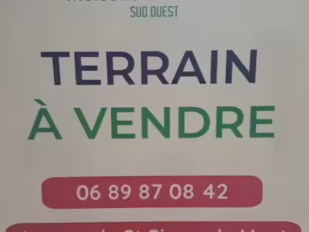 vente terrain 1500 m² à montgaillard (40500)  55 000 €