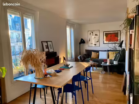 2 pièces 42m2 gambetta dernier étage - visites août dispo fin sept