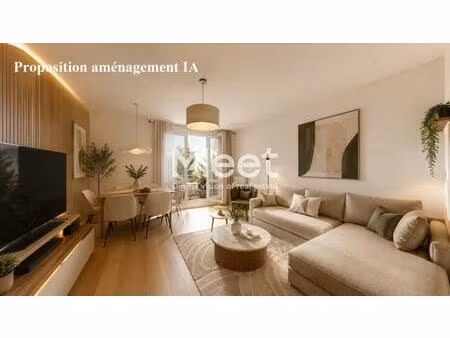 appartement - 61 67m2 - 2 chambres - balcon - parking