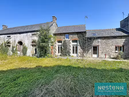 vente d'une maison en pierres avec grand dépendance à hénansal