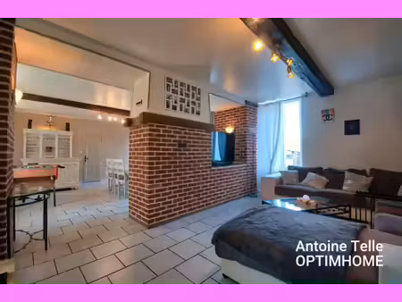 montay 59360 - maison semi-individuelle de 3 chambres avec cour intérieur & jardin