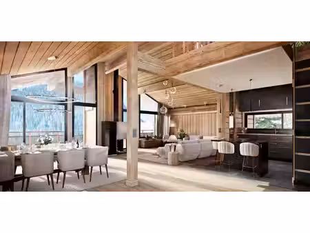 chalet avec vue panoramique et terrasse chatel (74)