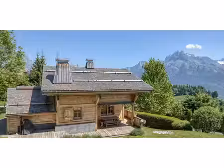 chalet avec vue panoramique et terrasse combloux (74)