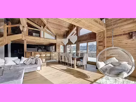 chalet avec vue panoramique et terrasse les gets (74)