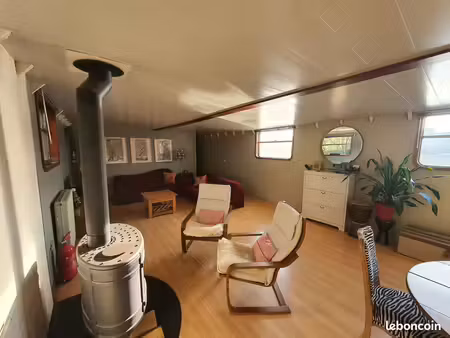 location appartement meublé dans une péniche à draveil : 4 chambres 180m² + terrasse