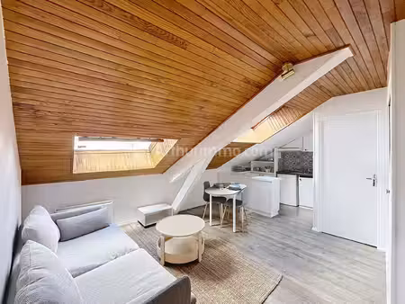 appartement t2 meuble - 23m² - parking - rue blatin