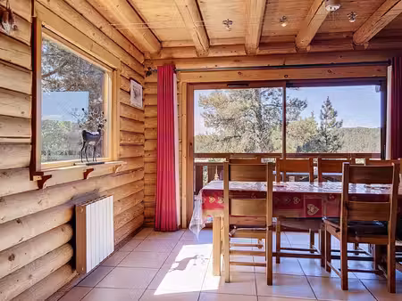 authentique chalet en rondins  havre de paix  proche des pistes