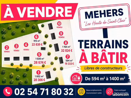 vente terrains lotissement