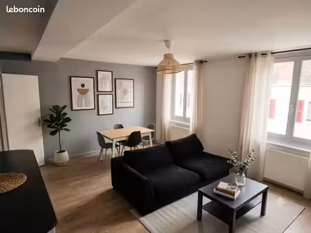 appartement t2 meublé 49 m² lumineux – chalon centre / citadelle