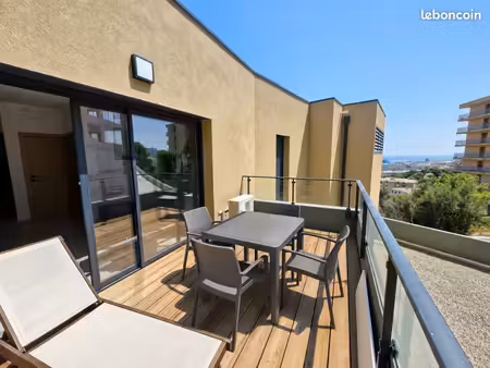 studio meublé neuf avec terrasse et parking bastia toga