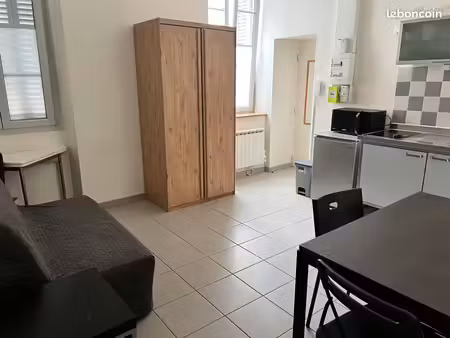 carnot theatre prox facs et cv t1 20m² meublé rénové + jouissance cour commune