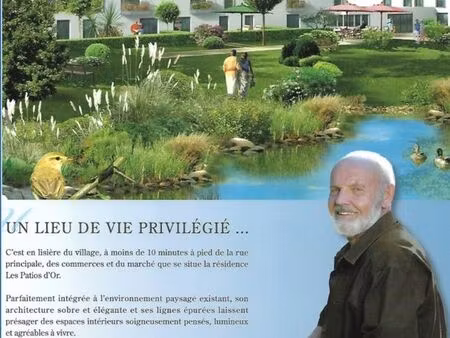 bel appartement résidence senior calme sécurisé
