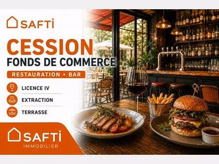 hypercentre bordeaux  fdc restauration bar terrasse extraction licence 4