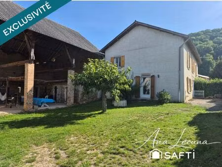 maison rénovée + grange & jardin – le pin – villages du lac de paladru