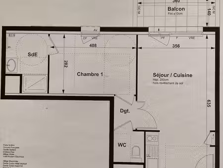 appartement 2 pièces 42m2