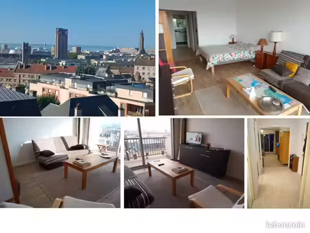40 m2 parking  ascenseur  27 rue st michel (coty  funi)  balcon vue ville  mer  centre. vi