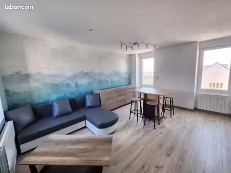 duplex t3 meublé rénové 56m2 - 2 chambres - cléder