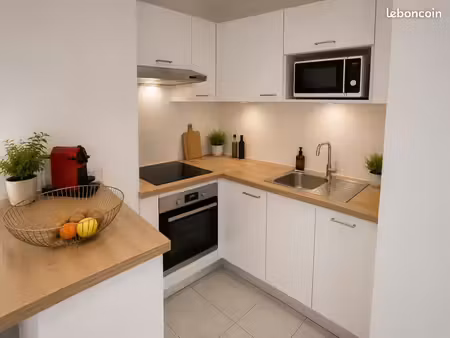t2 renové avec piscine